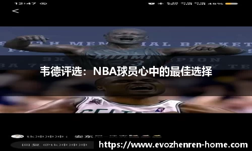 韦德评选：NBA球员心中的最佳选择