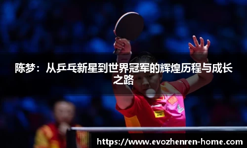 陈梦：从乒乓新星到世界冠军的辉煌历程与成长之路